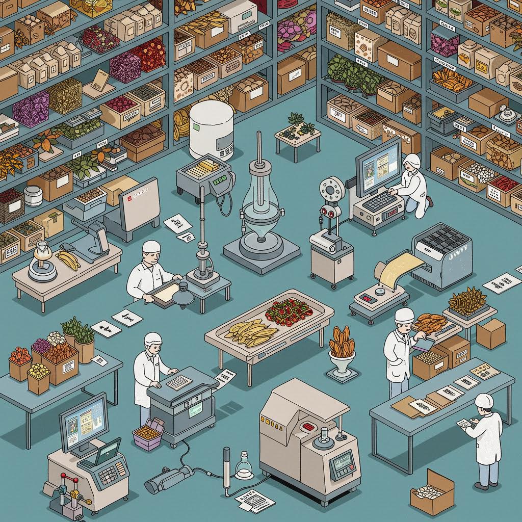 온카스터디 식품 분석센터에서 다양한 농산물의 품질을 데이터 기반으로 검증하는 실험실 전경