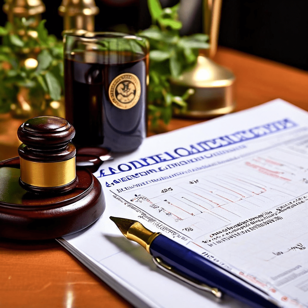 검증된 안전 운영 성과를 상징하는 'Zero Accidents' 도장이 찍힌 법률 문서와 통계 그래프가 나란히 배치된 이미지입니다.