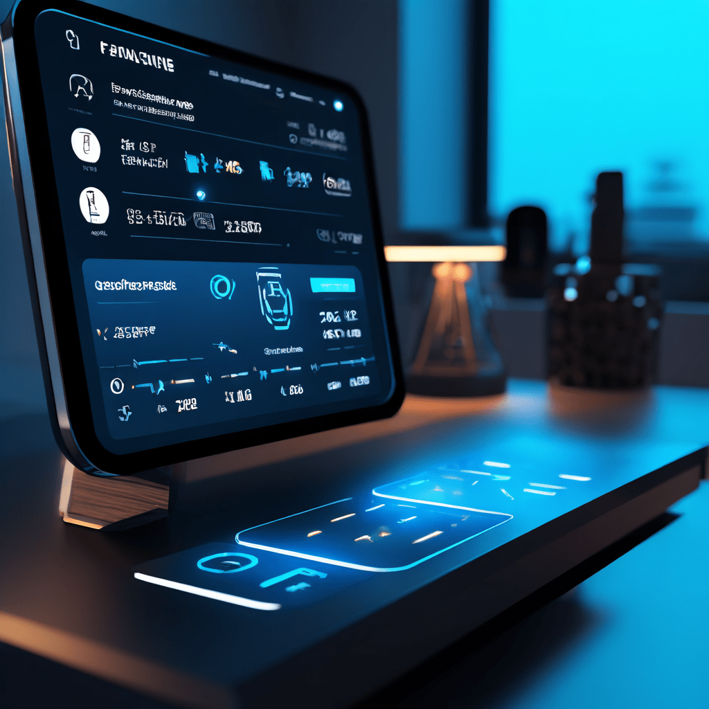 사용자 친화적인 디지털 인터페이스에서 직관적인 아이콘과 도움말 툴팁이 자연스럽게 학습을 안내하여 복잡한 절차 없이 쉽게 기능을 익힐 수 있도록 설계된 모습을 담은 이미지입니다.