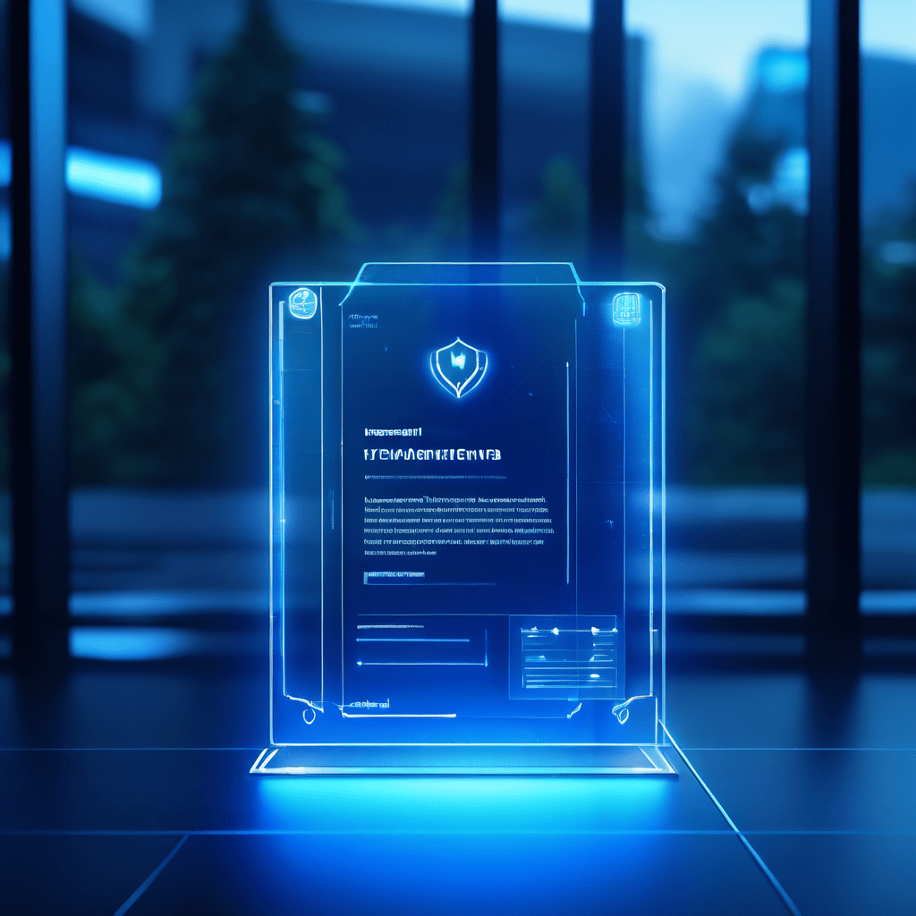 디지털 진본성을 상징하는 반투명 보안 실드 아이콘이 겹쳐진 기업 문서 스크린샷으로, 단순한 캡처를 넘어 검증된 법적 효력과 신뢰성을 강조합니다.