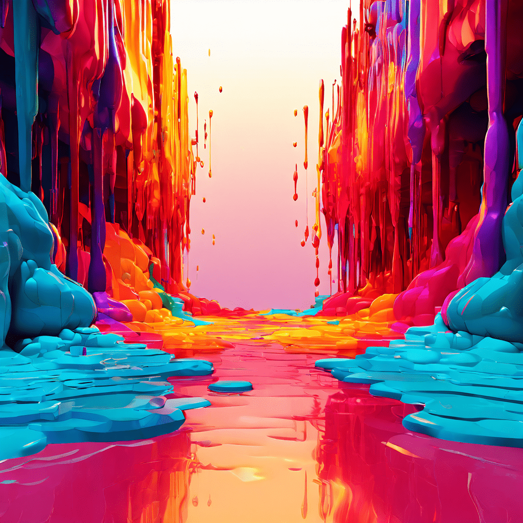 디지털 비디오 스트림에서 발생하는 블록 형태의 압축 왜곡과 색상 띠 현상이 마치 픽셀이 녹아내리는 듯한 화질 열화를 보여주는 기술적 결함 이미지입니다.