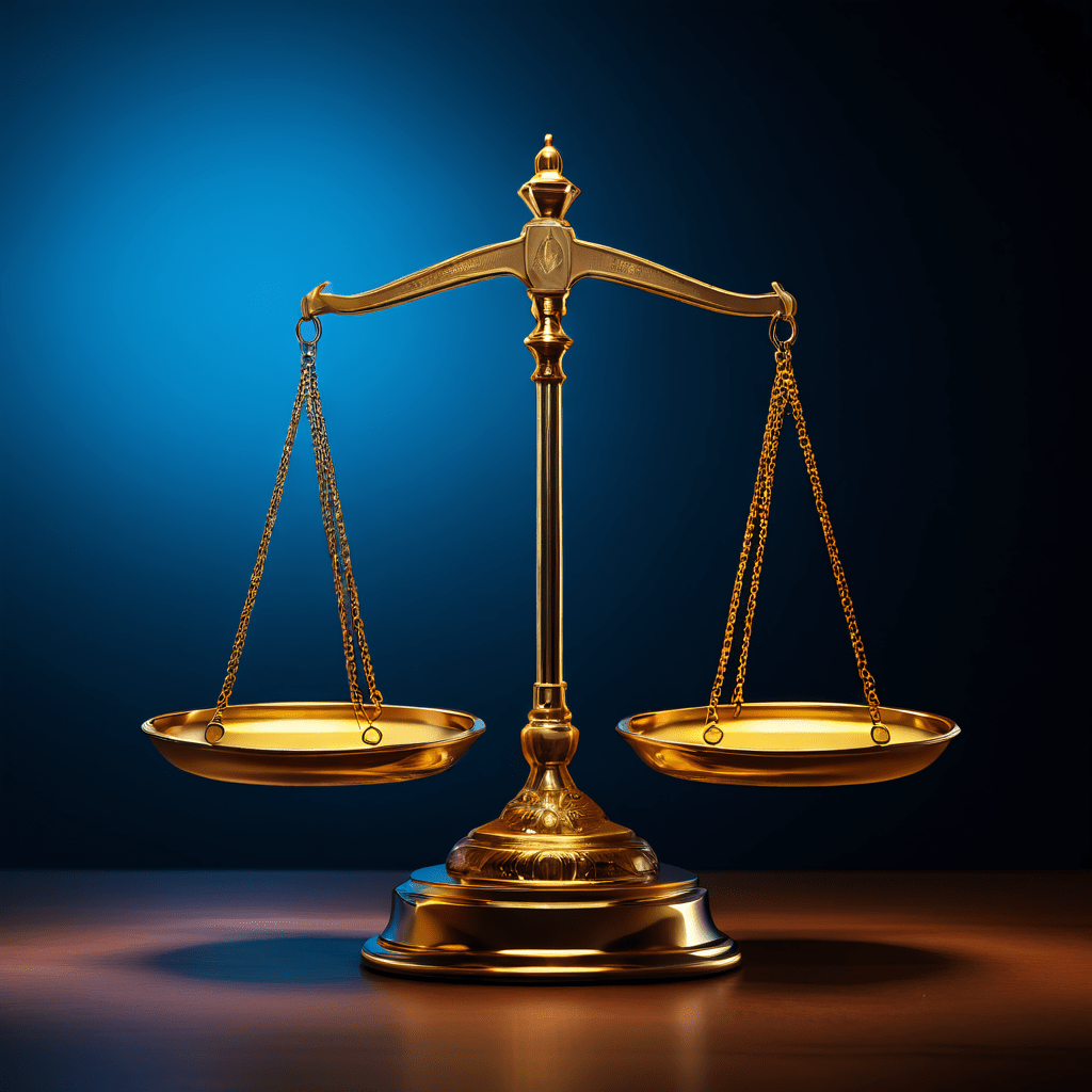 기업의 핵심 가치인 윤리와 품질을 저울에 올려 측정하는 객관적 비교를 상징하며, 두 회사 로고가 균형을 이루는 모습을 담은 이미지입니다.