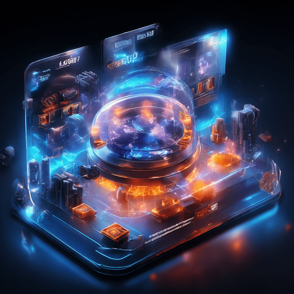 Futuristic digital interface with glowing data streams and layered secure service flow representing bonus rule visibility in...