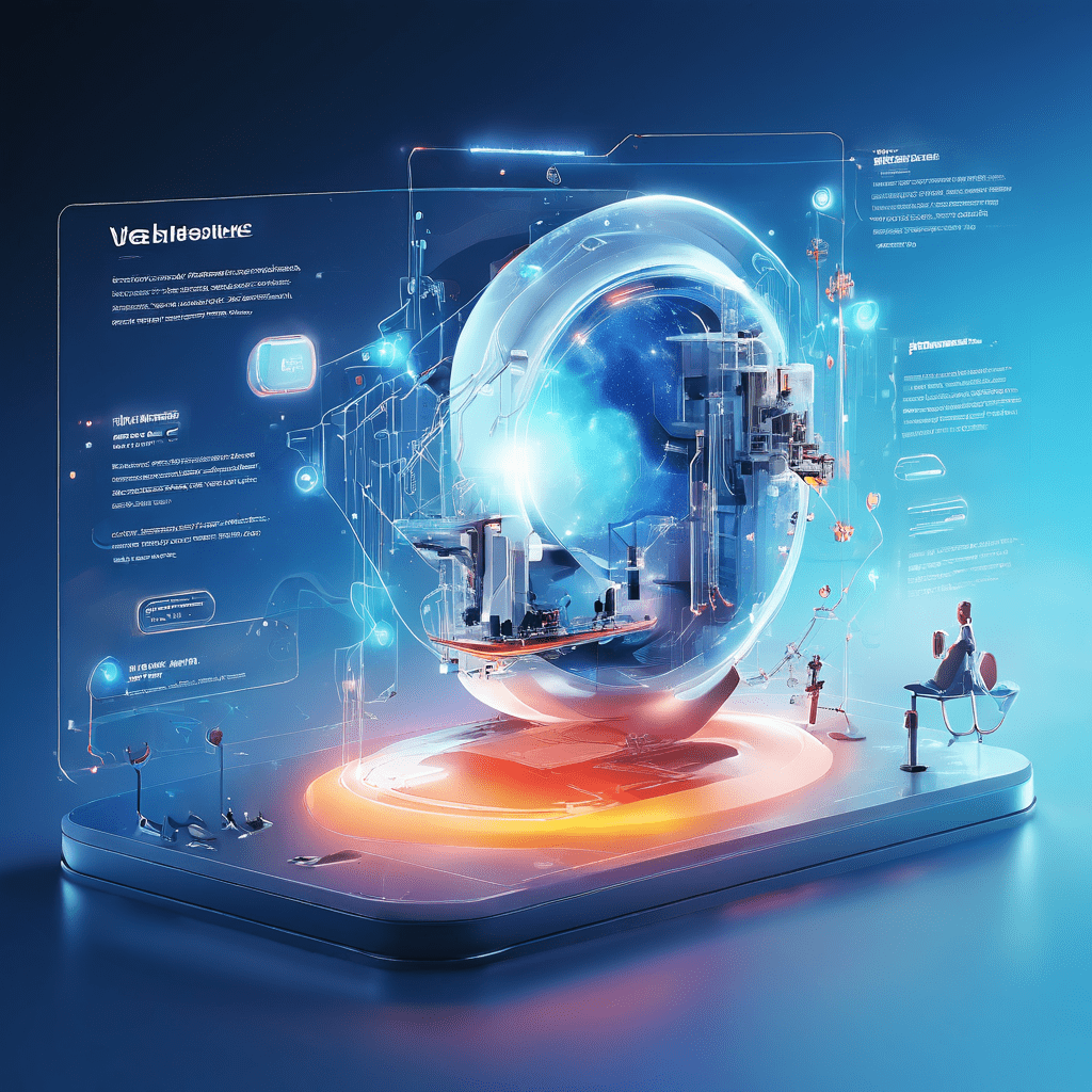 Connected cloud layers and secure data flow representing visible record versus hidden condition in a digital service platform.