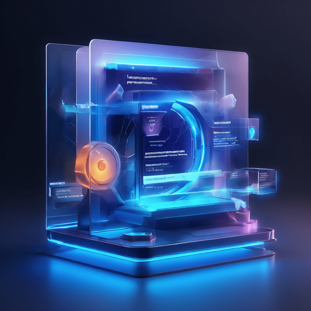 Premium digital interface showing a flagged blocked account report moving through a secure scam verification workflow with...